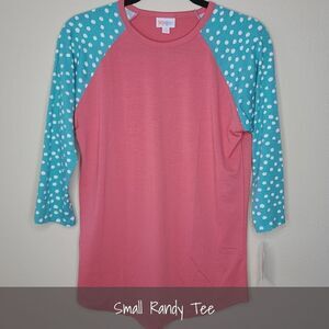 LuLaRoe Randy Small Polka Dot Sleeves NEW